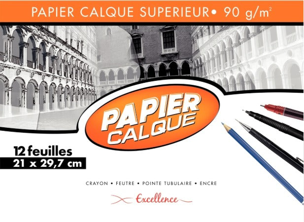 Pochette de papier calque