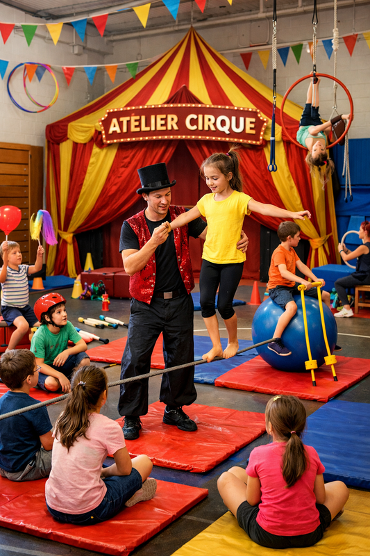 13h30-14h30 MERCREDI - Atelier cirque / circus class - (Ce1-ce2)